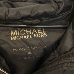 Michael Kors plus size down coat
